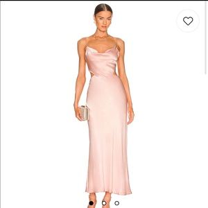 Bardot Cut Out Slip Dress in Pink Rose from Revolve